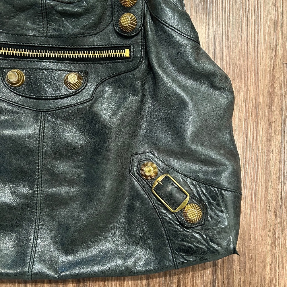 Balenciaga Motocross Giant 21 Black City Bag - Picture 3 of 8